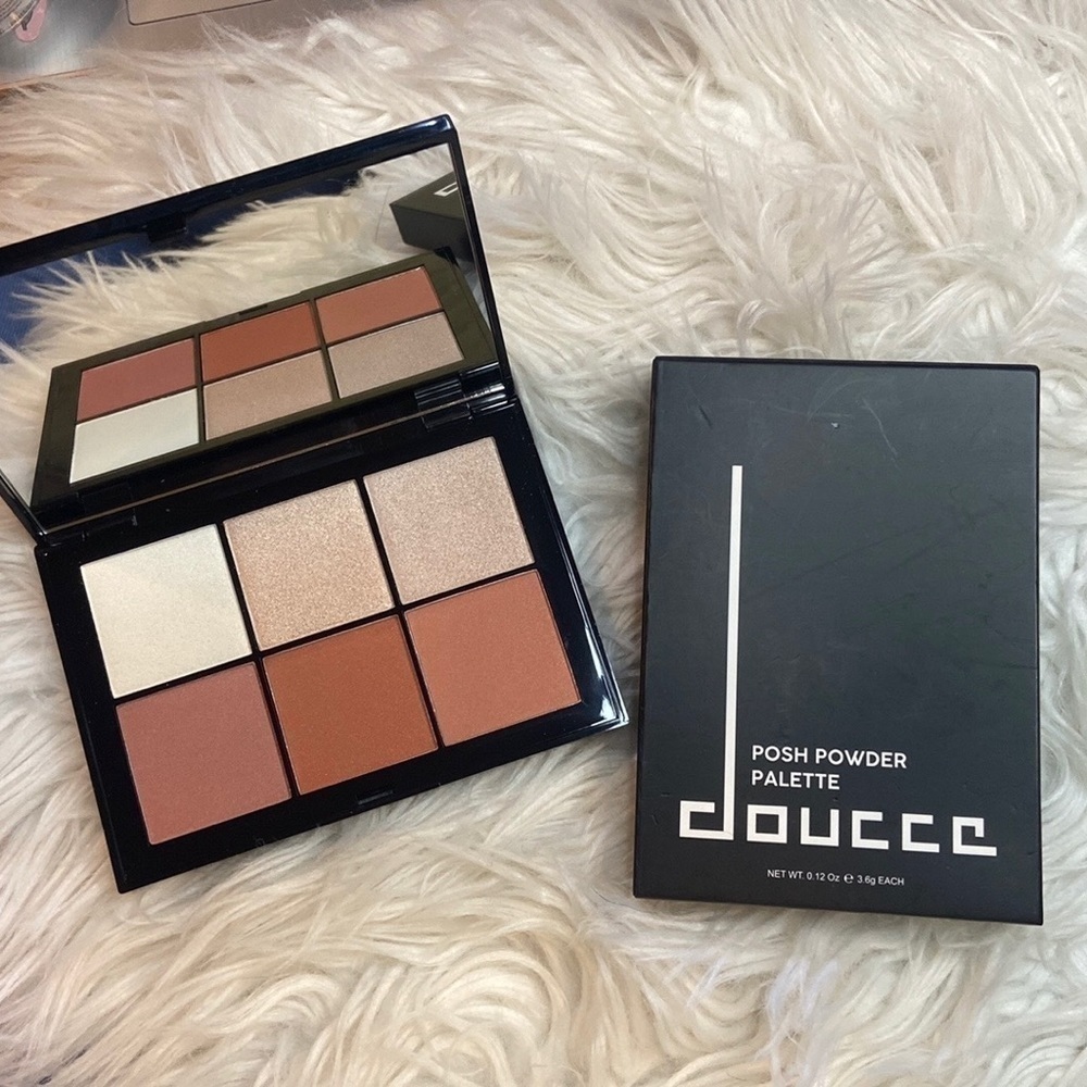 Doucce Posh Powder Palette- 6 Pan Blush and Highlighter Palette